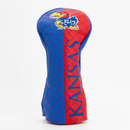 Kansas Jayhawks Split Quilted Driver Headcover, front view