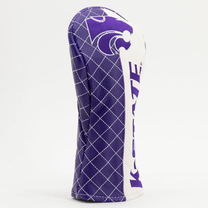 Kansas State Wildcats Split Quilted Fairway Headcover, angled view