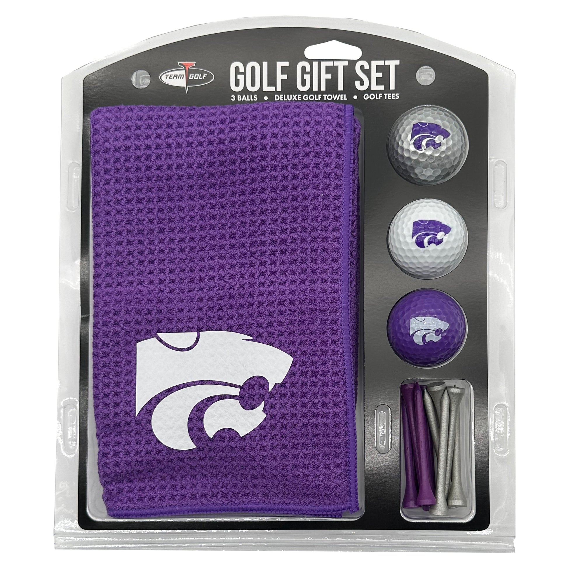 Kansas State Wildcats Microfiber Towel Golf Gift Set - Club Rehab