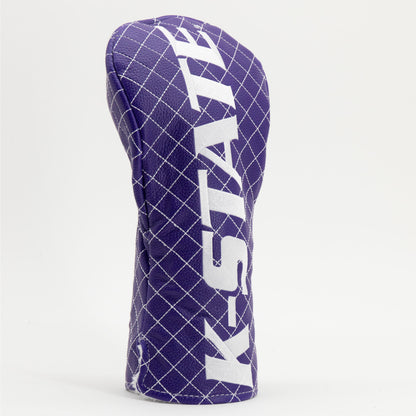 Kansas State Wildcats Solid Quilted Driver Headcover, angled view