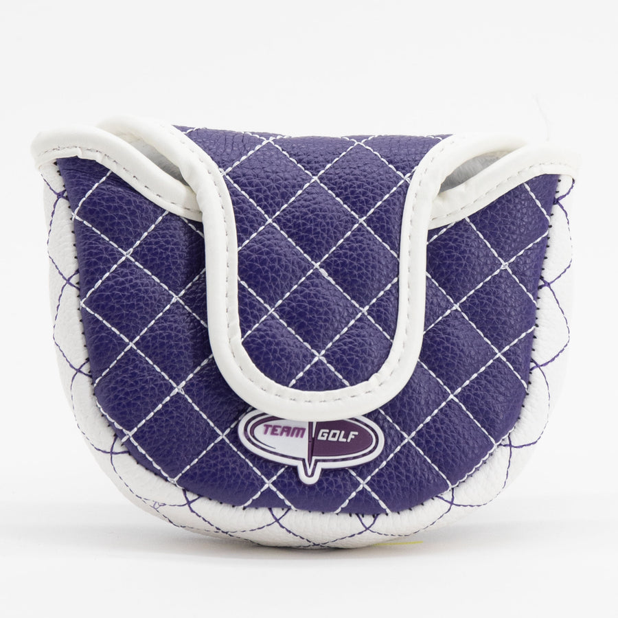 Kansas State Wildcats solid quilted mallet putter cover, back view
