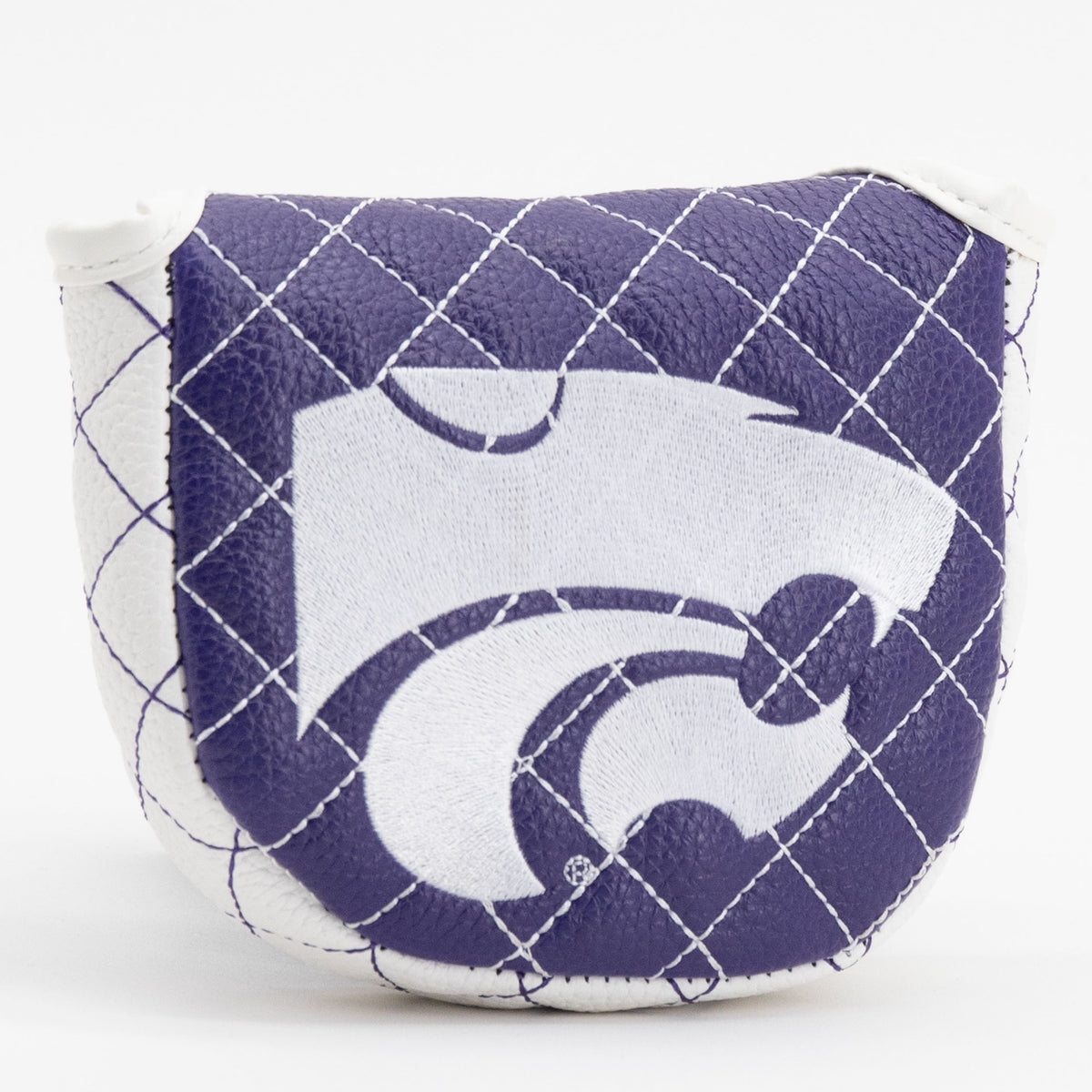 Kansas State Wildcats Solid Quilted Mallet Putter Cover, angled view