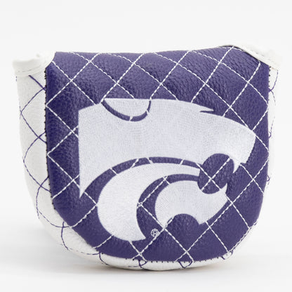 Kansas State Wildcats Solid Quilted Mallet Putter Cover, angled view