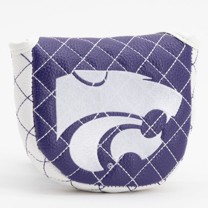 Kansas State Wildcats Solid Quilted Mallet Putter Cover, angled view