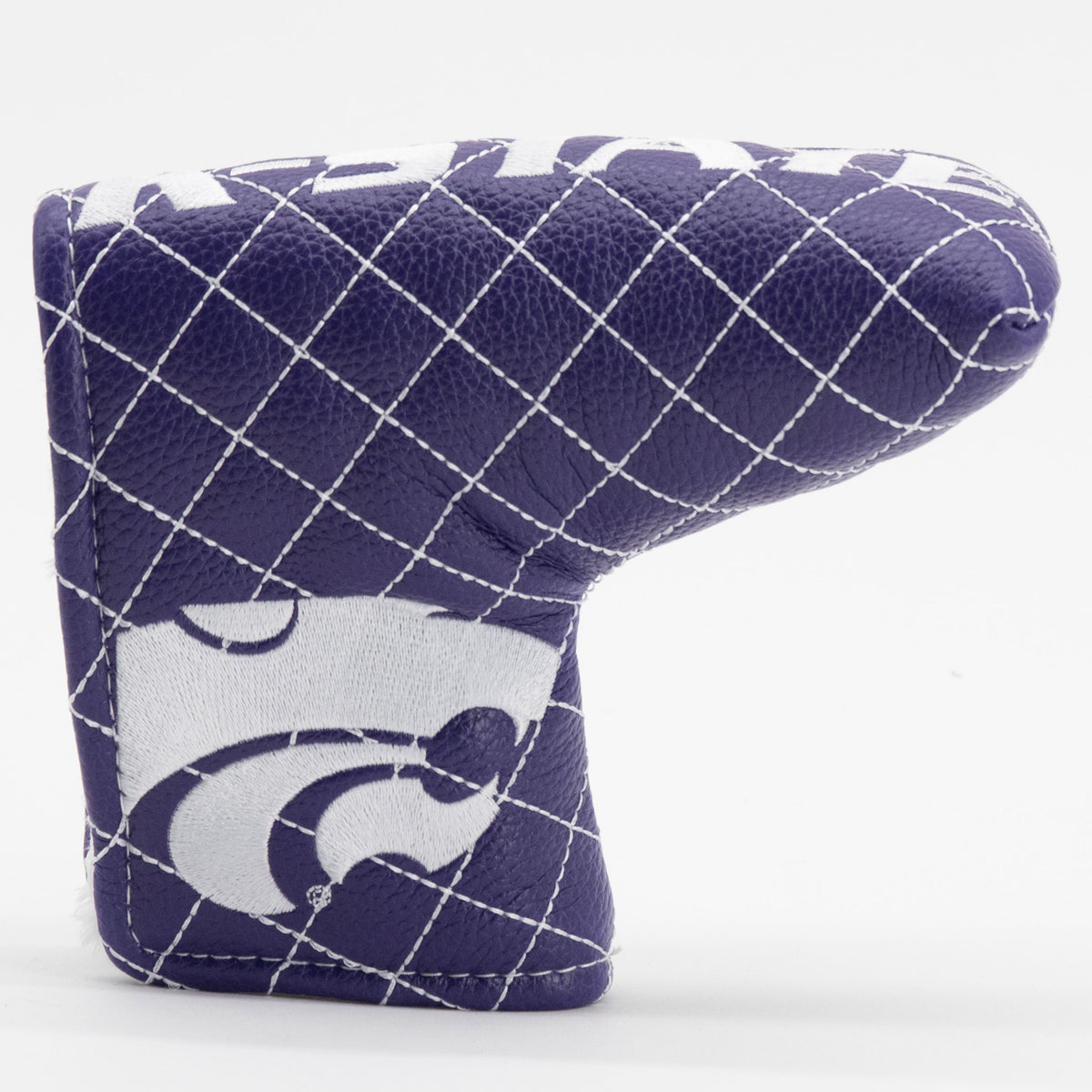 Kansas State Wildcats Solid Quilted Blade Putter Cover, front view