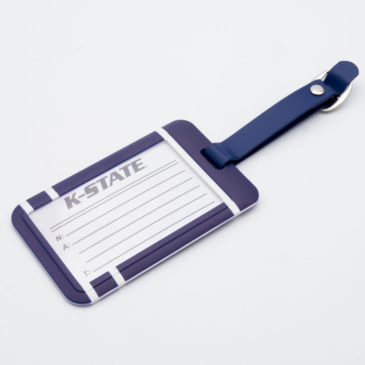 Kansas State Wildcats plastic golf bag tag by Team Golf, product photo 2