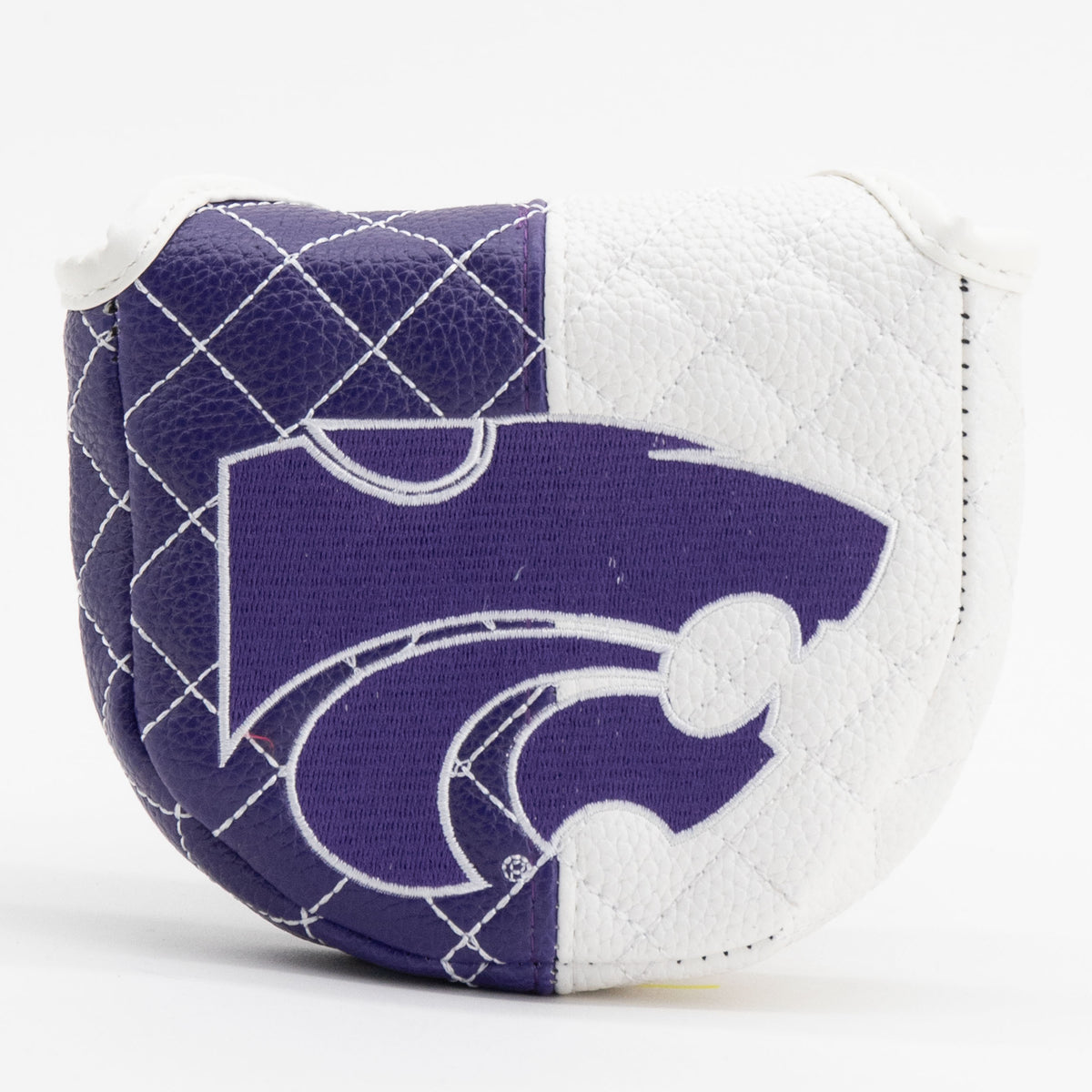 Kansas State Wildcats Split Quilted Mallet Putter Cover, front view