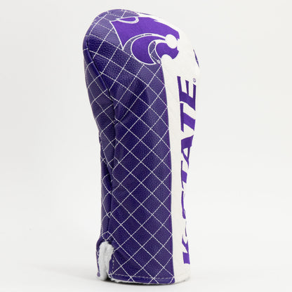 Kansas State Wildcats Split Quilted Driver Headcover, angled view