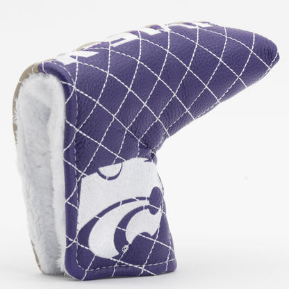 Kansas State Wildcats Split Quilted Blade Putter Cover, opening detail