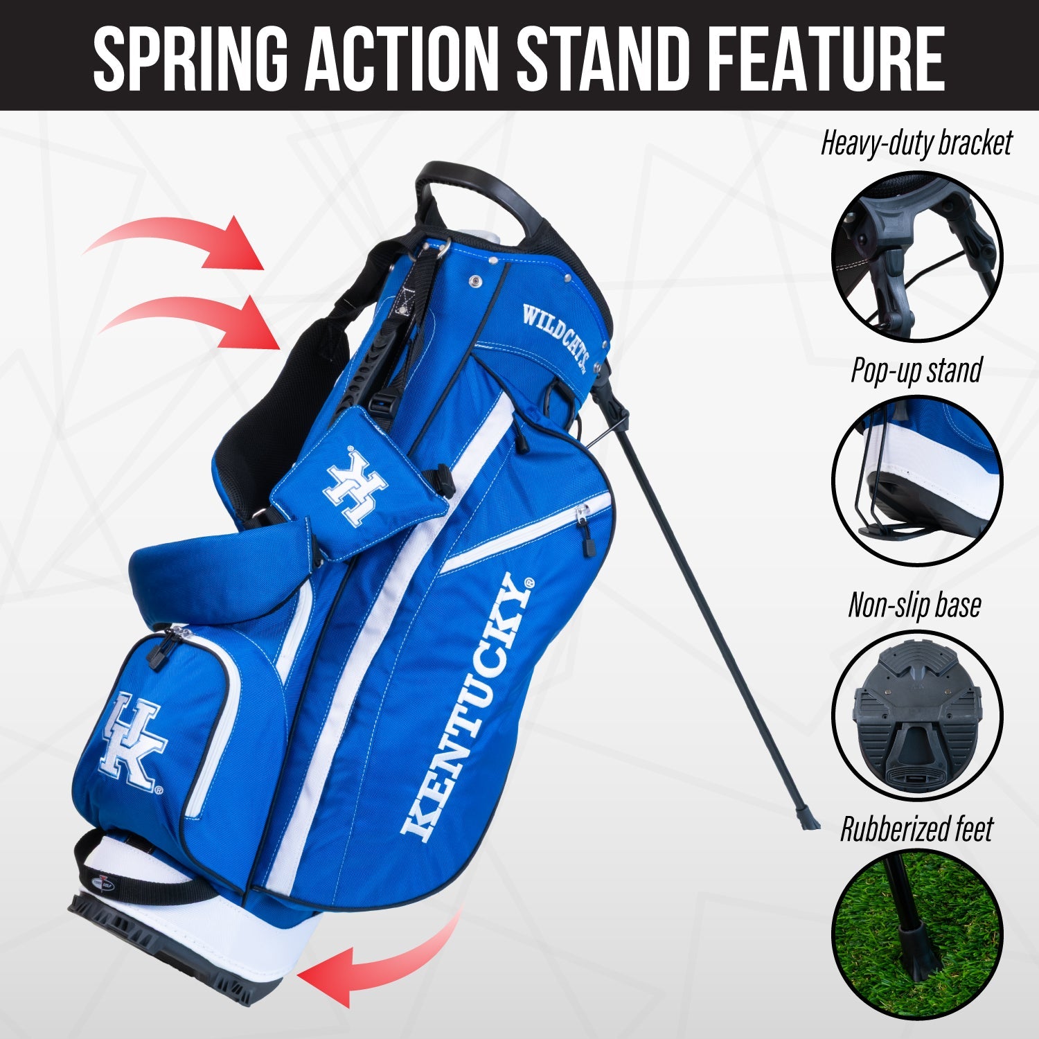 Kentucky Wildcats Fairway Stand Bag - Image 5 - Club Rehab