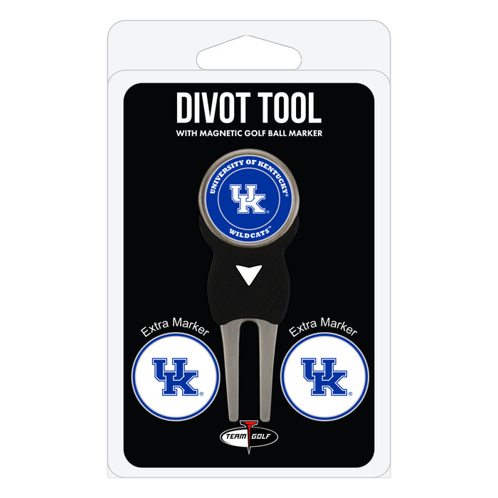 Kentucky Wildcats divot repair tool and three ball markers