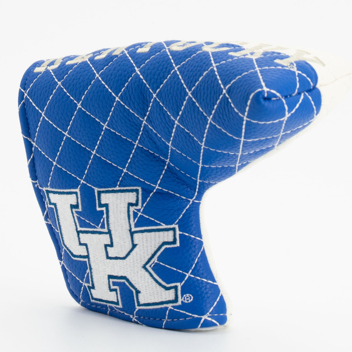 Kentucky Wildcats Split Quilted Blade Putter Cover, angled view