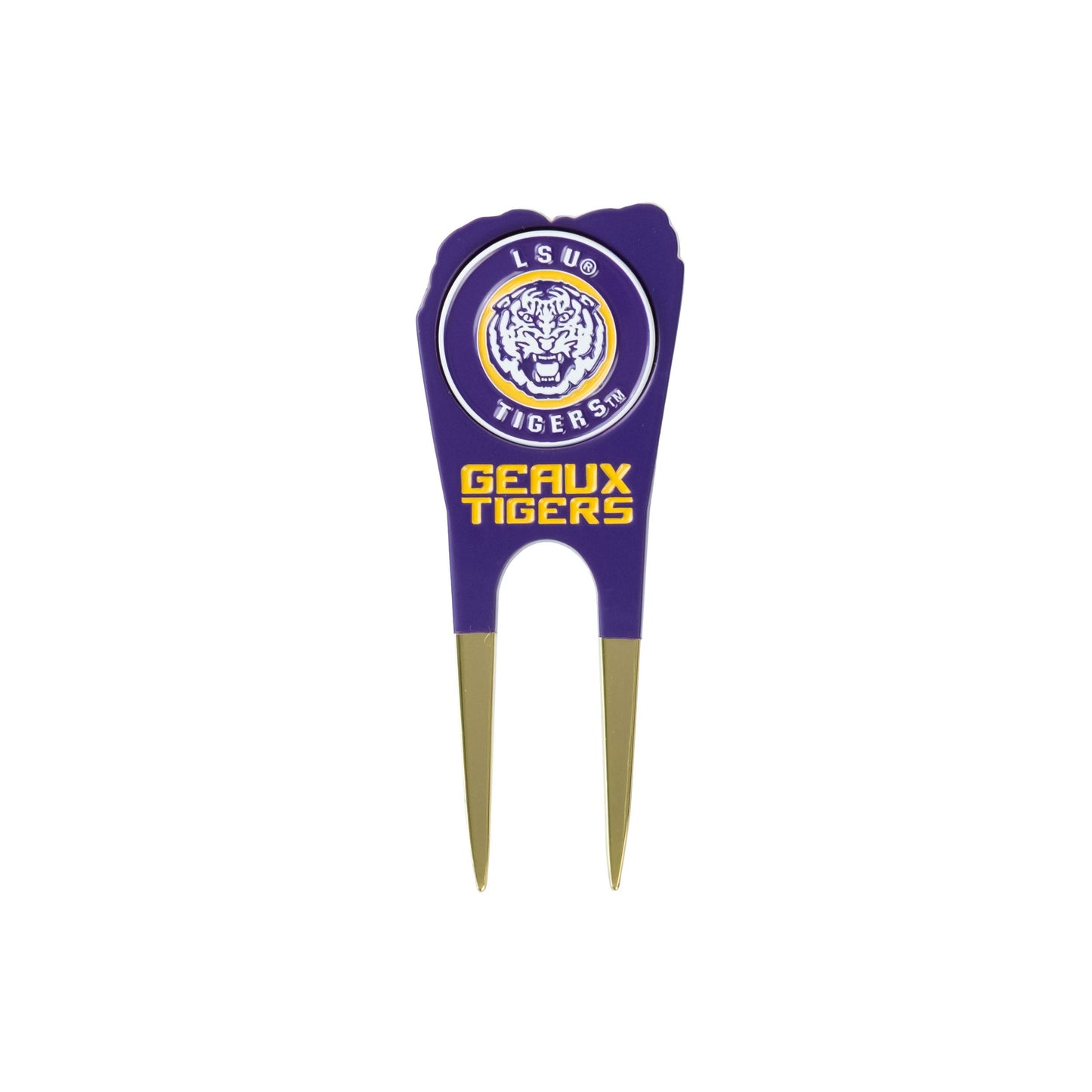 LSU Tigers Custom Shaped Divot Tool - Image 2 - Club Rehab