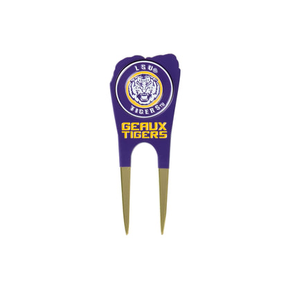 LSU Tigers Custom Shaped Divot Tool - Image 2 - Club Rehab