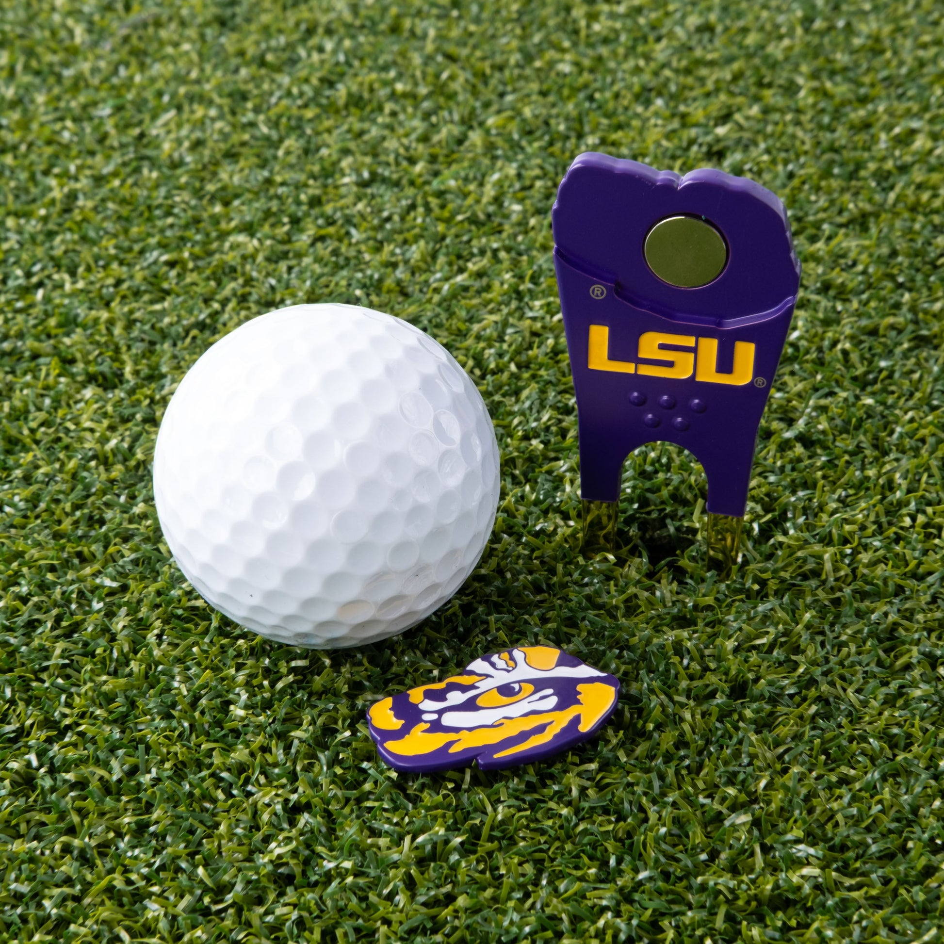 LSU Tigers Custom Shaped Divot Tool - Image 5 - Club Rehab
