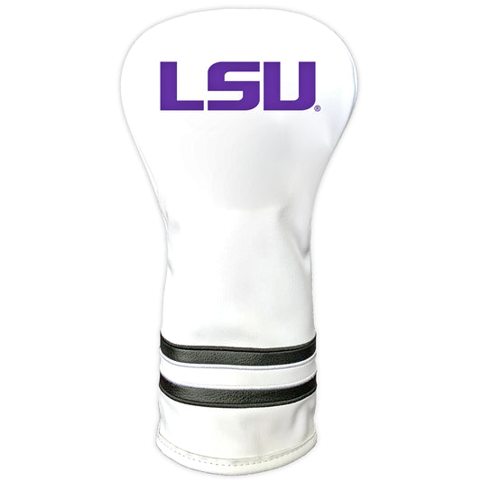 LSU Tigers Vintage Golf Headcovers – White