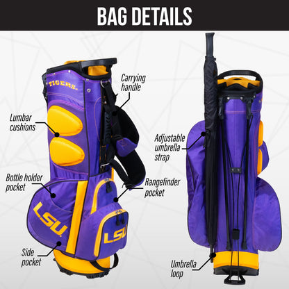 LSU Tigers Fairway Stand Bag - Image 2 - Club Rehab