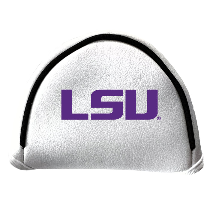 LSU Tigers Vintage White Printed Mallet Putter Headcover