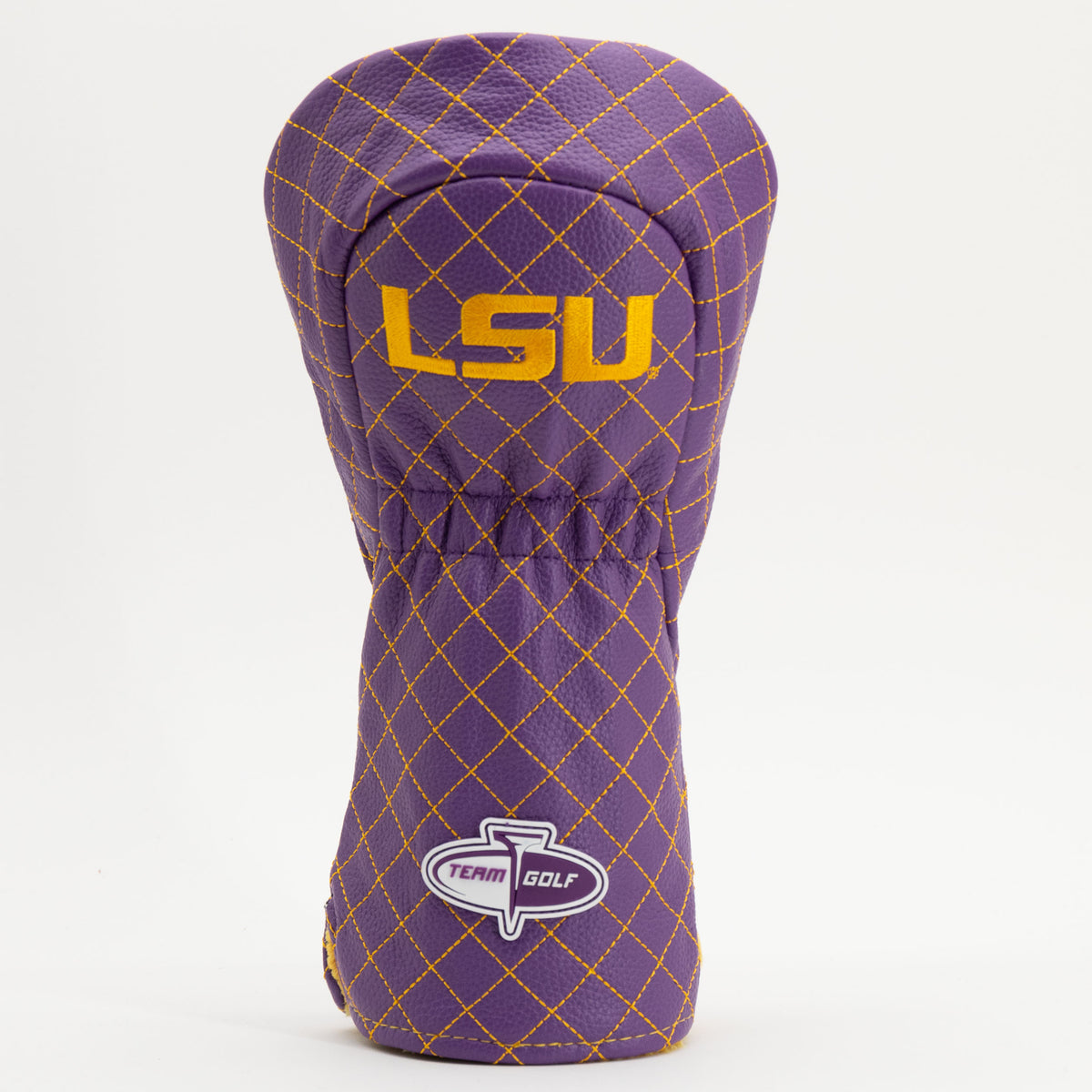 LSU Tigers Solid Quilted Driver Headcover, back view