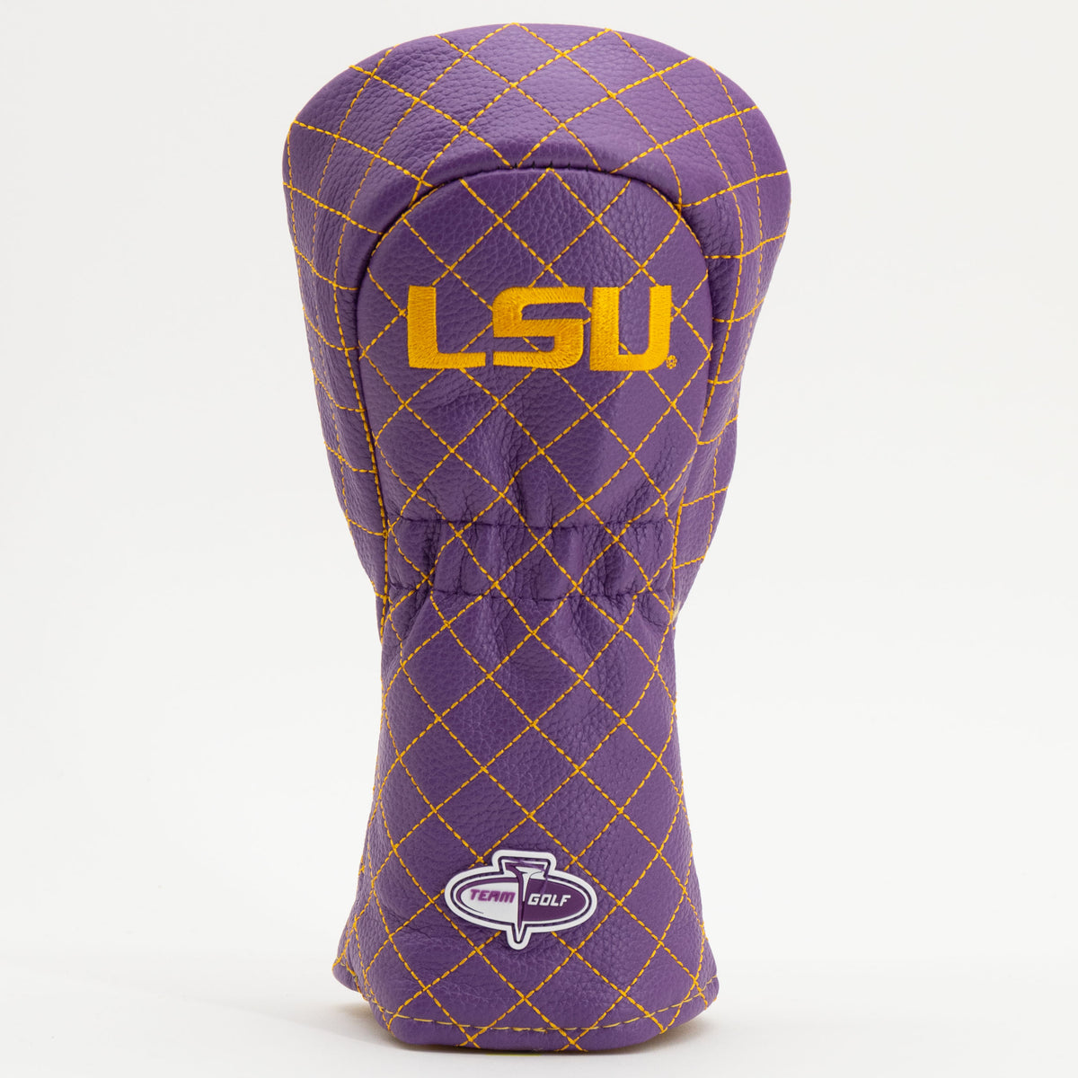LSU Tigers Solid Quilted Fairway Headcover, back view