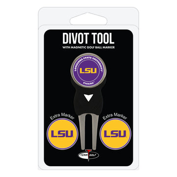 LSU Tigers Divot Tool + 3 Ball Markers