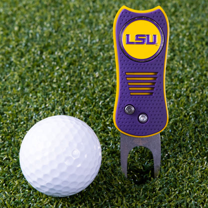LSU Tigers Switchblade Divot Tool - Image 2 - Club Rehab