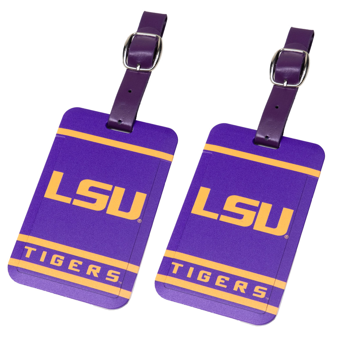 LSU Tigers plastic golf bag tag by Team Golf, product photo 4
