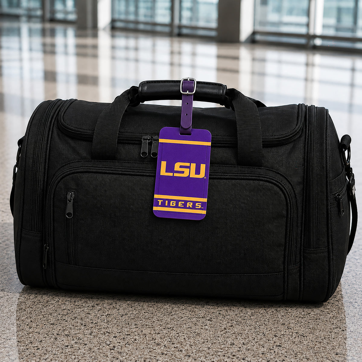 LSU Tigers plastic golf bag tag by Team Golf, product photo 5