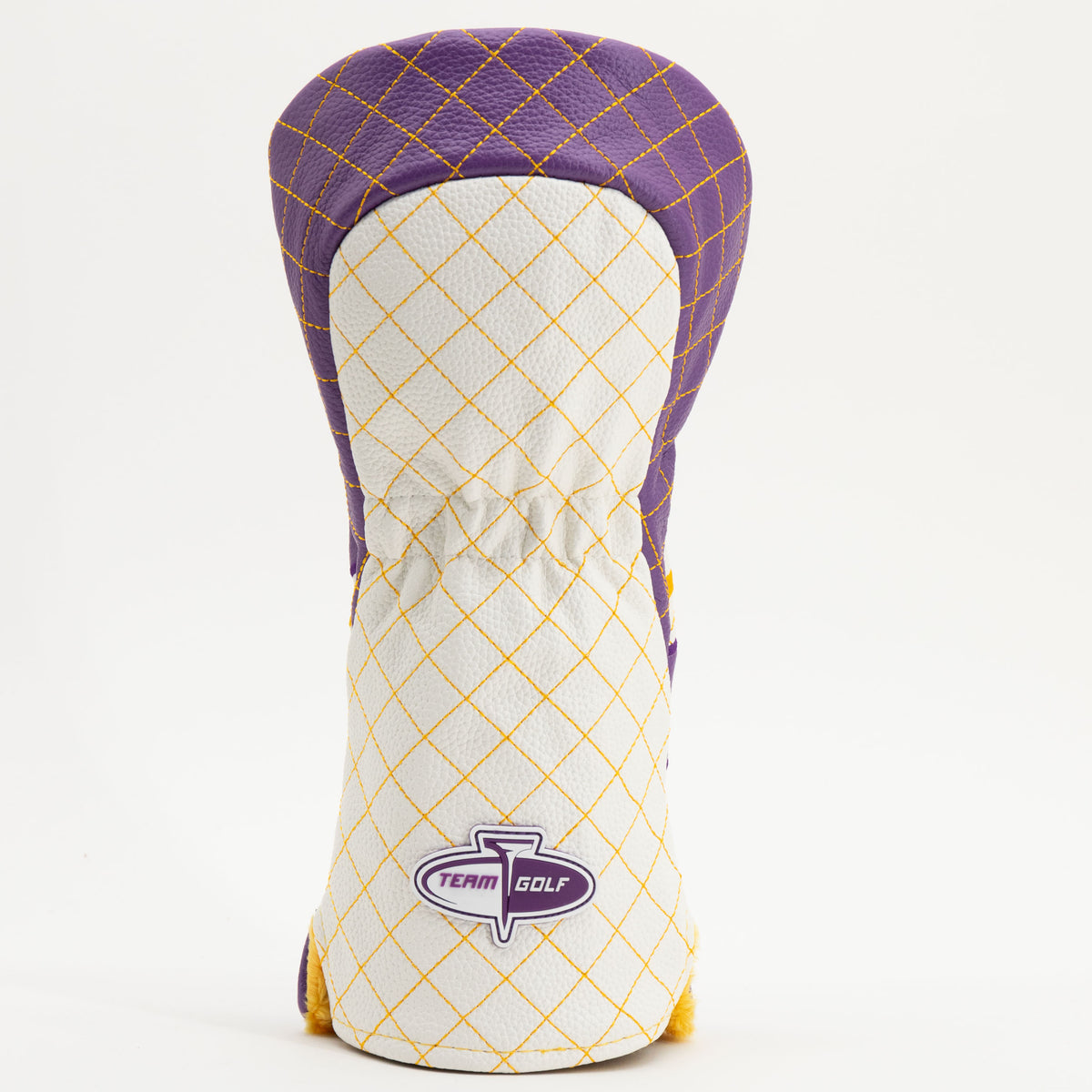 LSU Tigers Striped Quilted Driver Headcover, back view