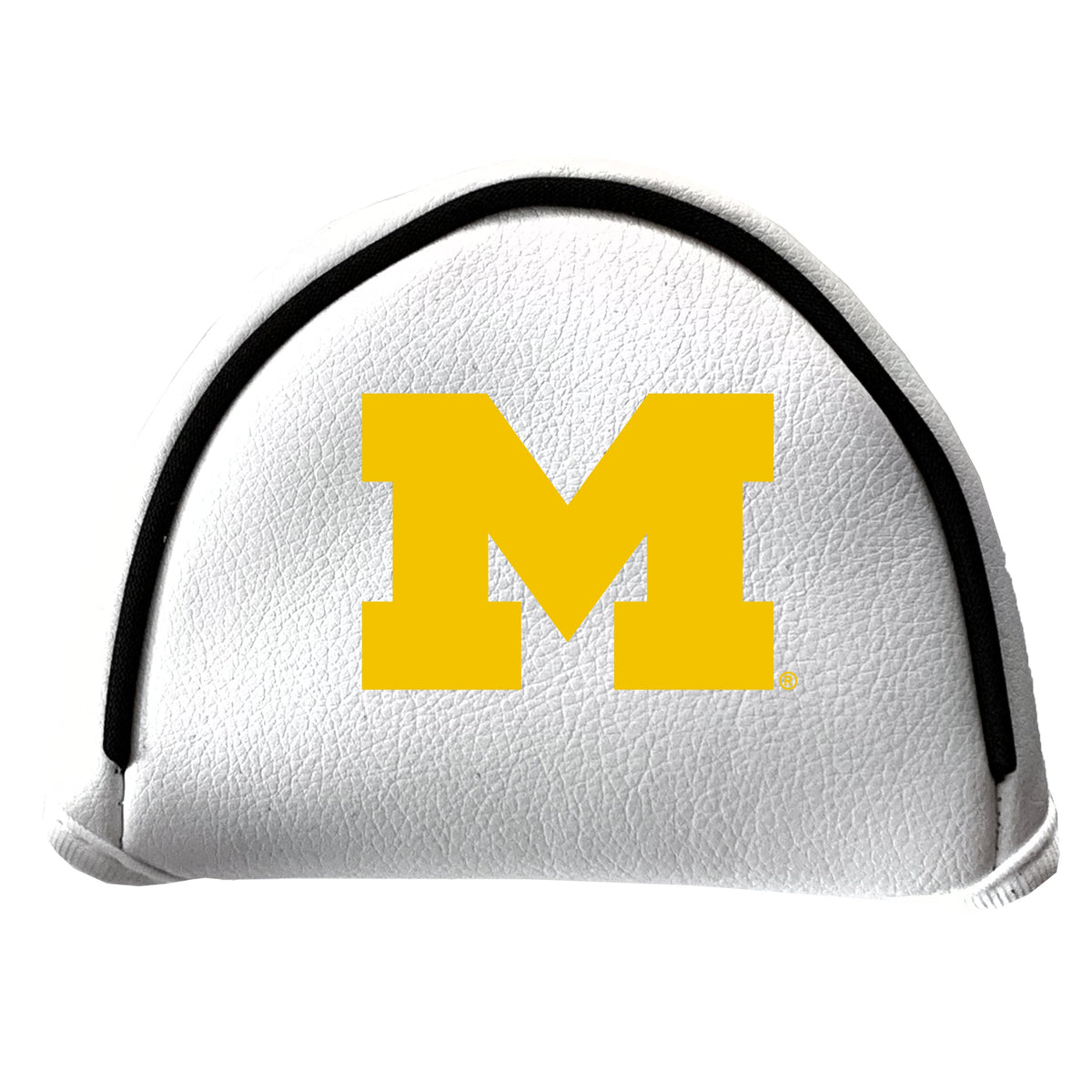 Michigan Wolverines Vintage White Printed Mallet Putter Headcover