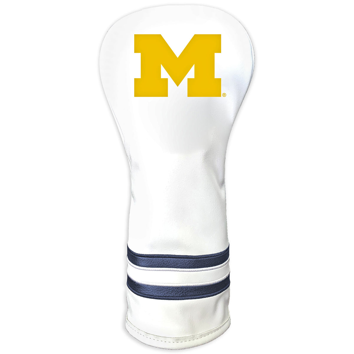 Michigan Wolverines Vintage White Printed Fairway Headcover