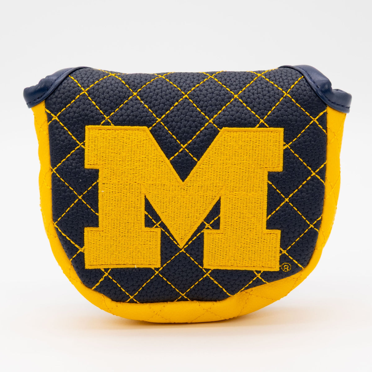 Michigan Wolverines Solid Quilted Mallet Putter Headcover - golf headcover product images