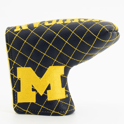 Michigan Wolverines Solid Quilted Blade Putter Headcover