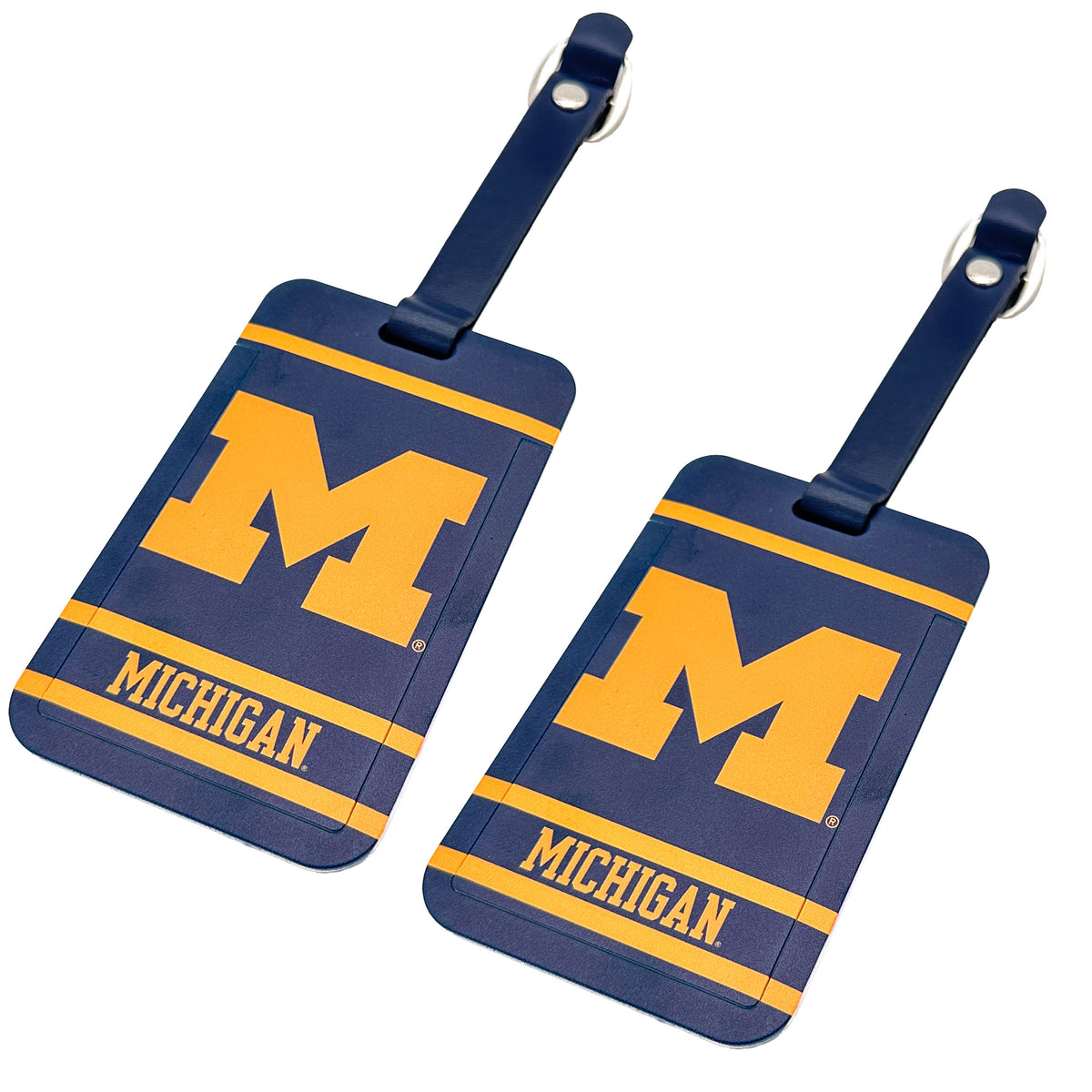Michigan Wolverines plastic golf bag tag by Team Golf, product photo 4