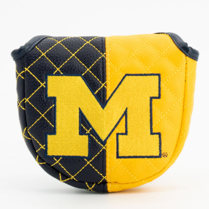 Michigan Wolverines Split Quilted Mallet Putter Headcover - golf headcover product images