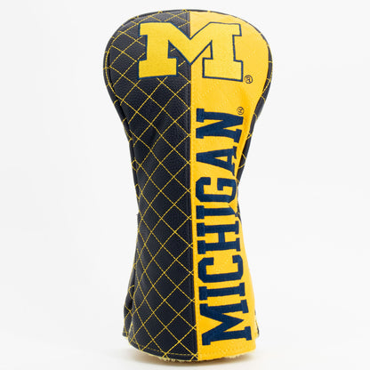 Michigan Wolverines Split Quilted Driver Headcover, front view