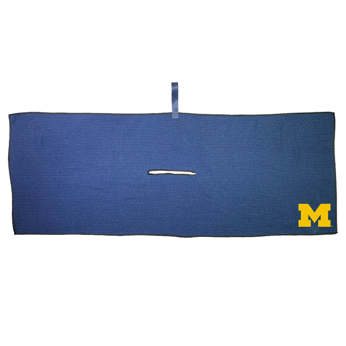 Michigan Wolverines 16 x 40 microfiber golf towel with team logo