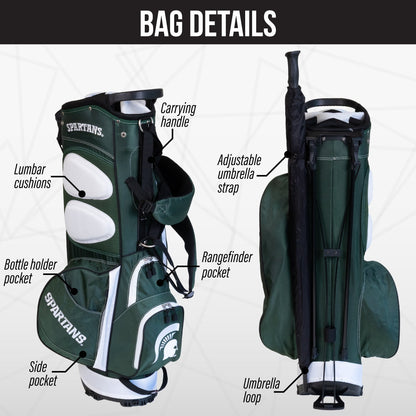 Michigan State Spartans Fairway Stand Bag - Image 2 - Club Rehab