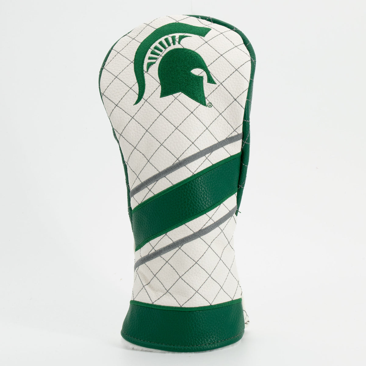 Michigan State Spartans Striped Quilted Fairway Headcover, front view