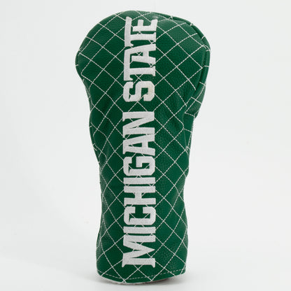 Michigan State Spartans Solid Quilted Fairway Headcover, front view
