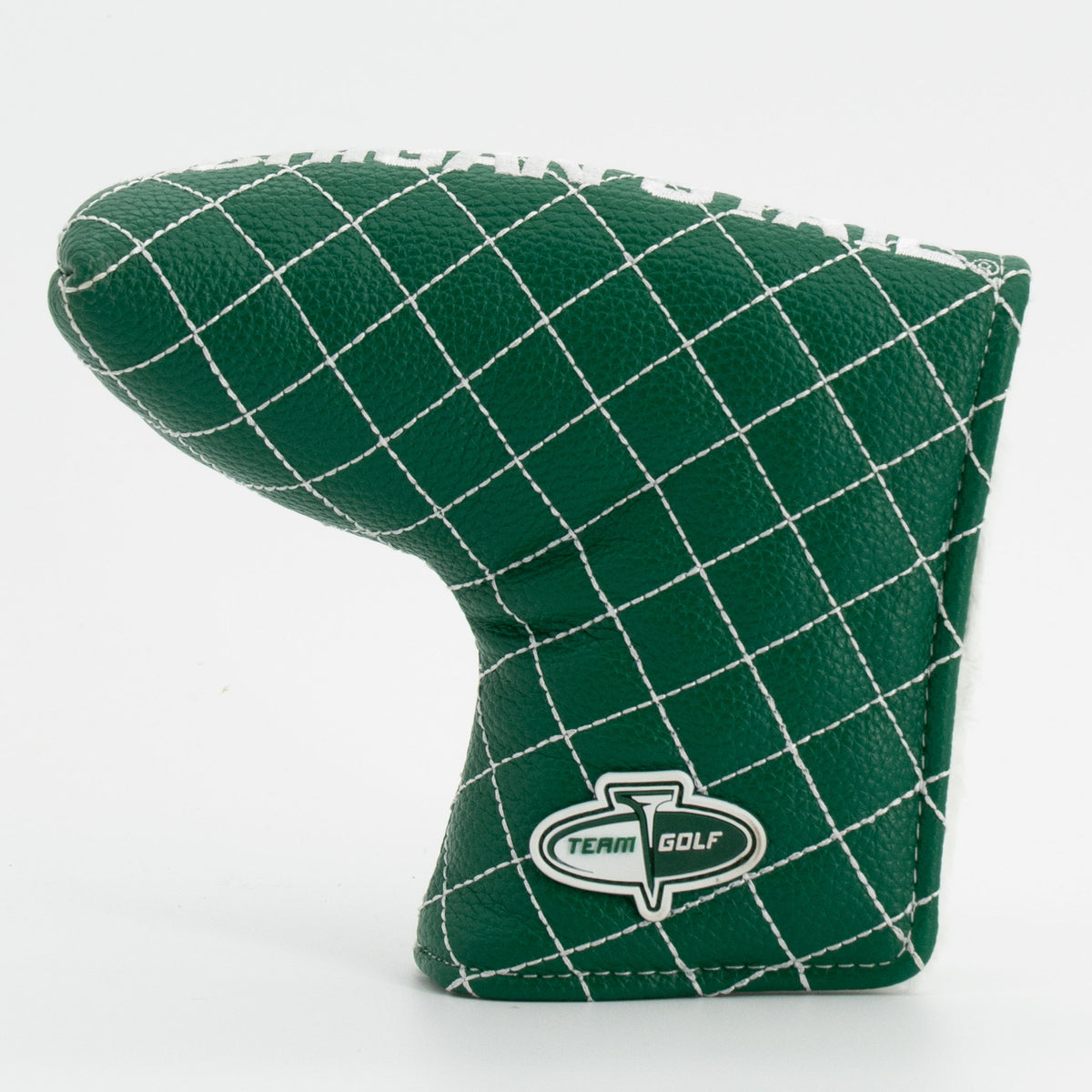 Michigan State Spartans Solid Quilted Blade Putter Cover, back view