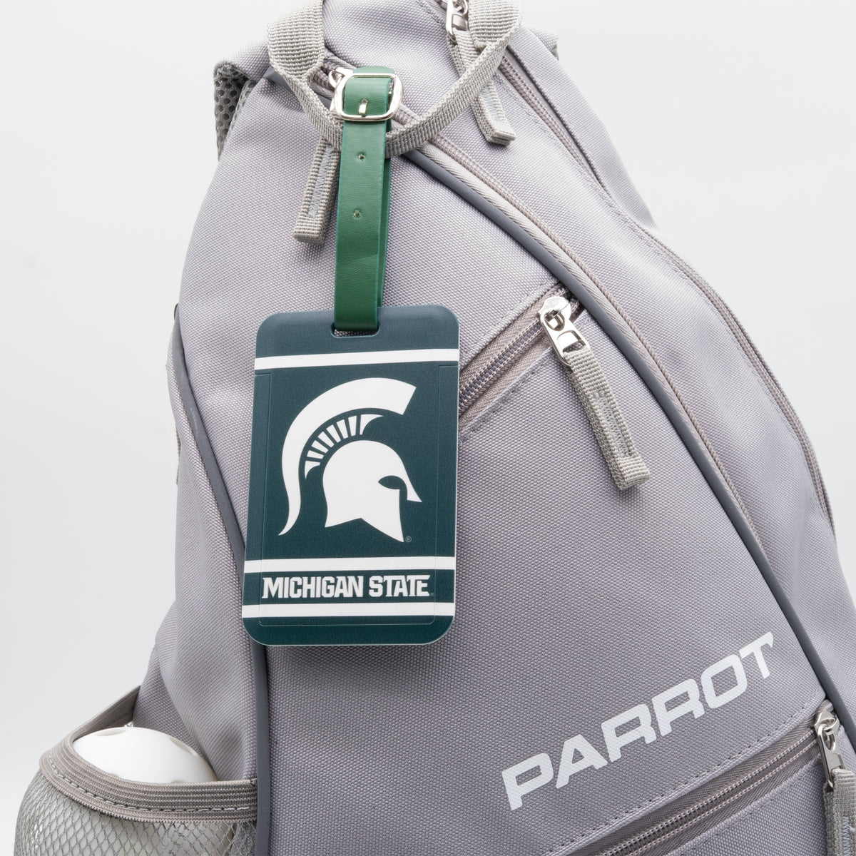 Michigan State Spartans plastic golf bag tag by Team Golf, product photo 3