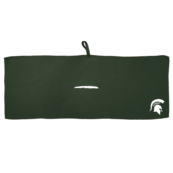 Michigan State Spartans 16 x 40 microfiber golf towel with team logo