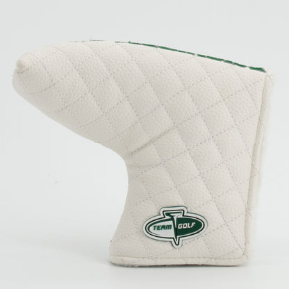 Michigan State Spartans Split Quilted Blade Putter Cover, back view