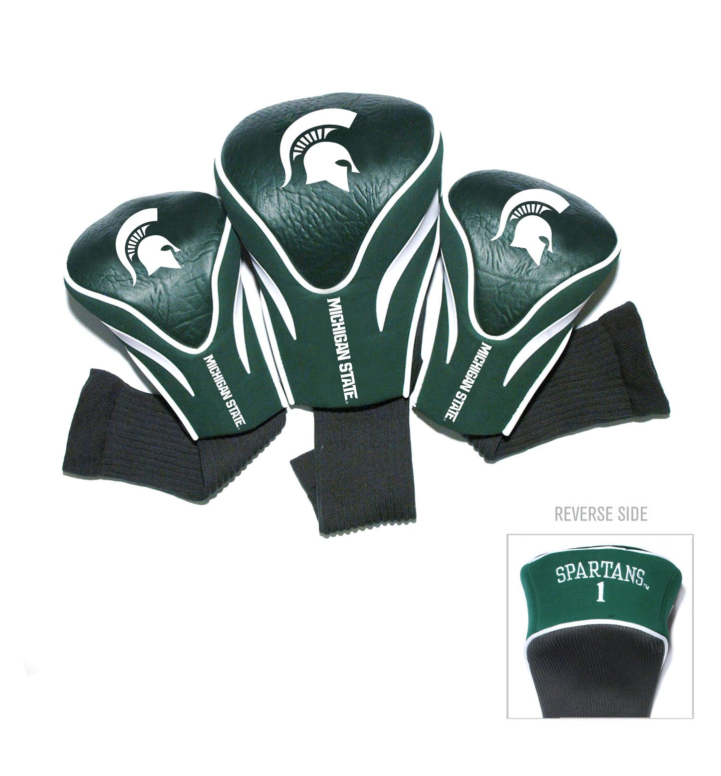 Michigan State Spartans 3 Pack Contour Sock Headcovers - Club Rehab