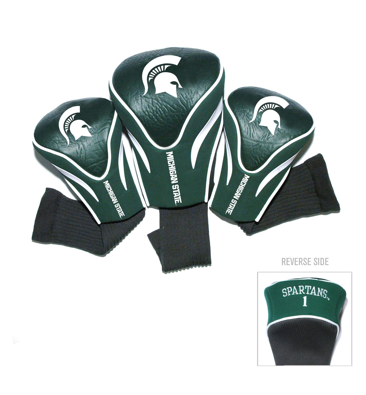 Michigan State Spartans 3 Pack Contour Sock Headcovers - Club Rehab