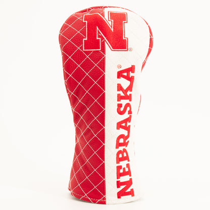 Nebraska Cornhuskers Split Quilted Fairway Headcover, front view