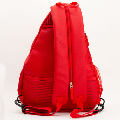Nebraska Cornhuskers PU leather backpack by Team Golf, view 2