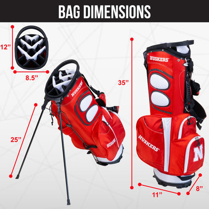 Nebraska Cornhuskers Fairway Stand Bag - Image 4 - Club Rehab