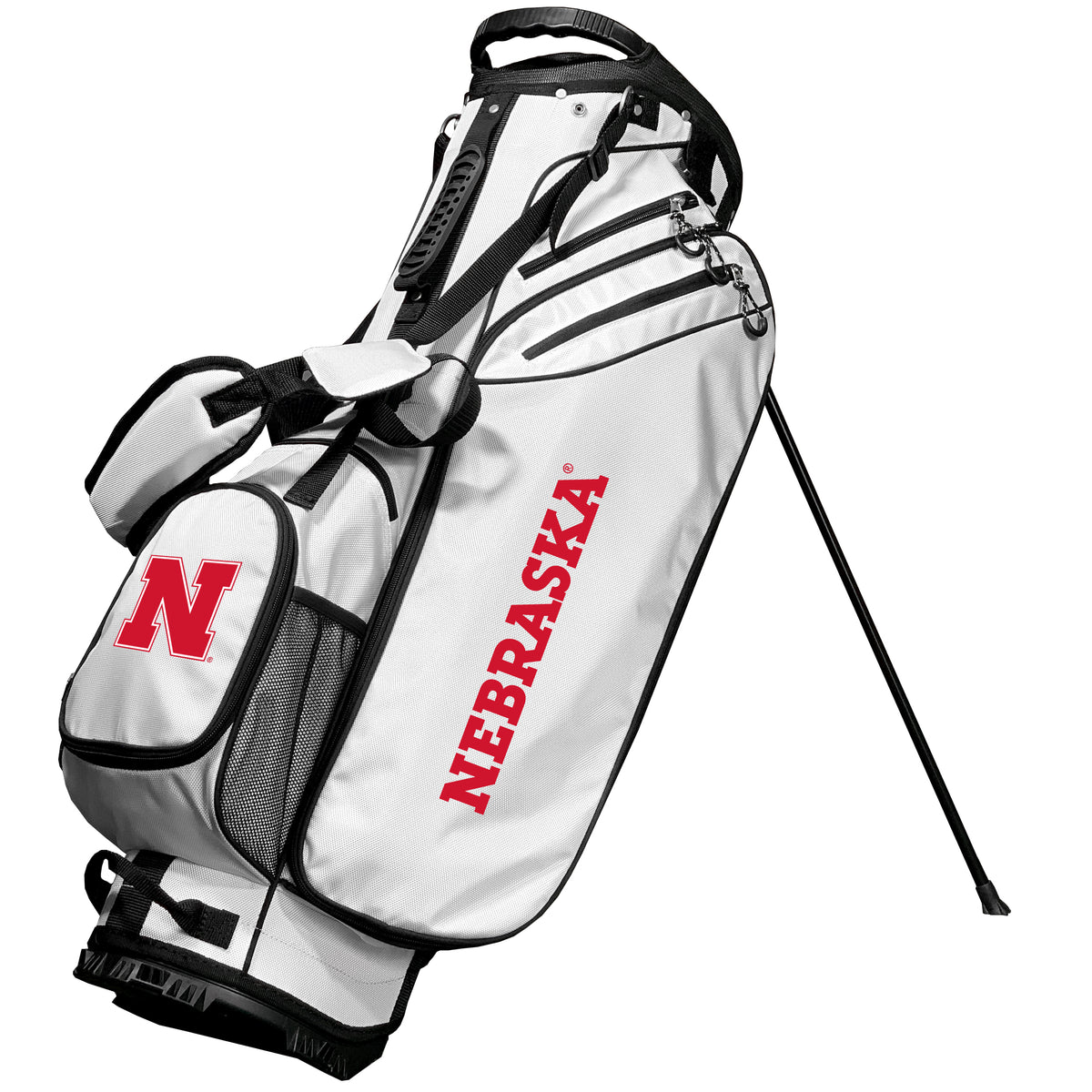 Nebraska Cornhuskers Birdie stand golf bag, White color